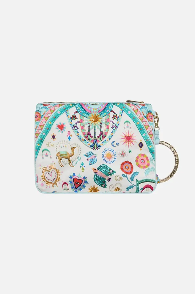 RING SCARF CLUTCH LIVING IN COLOUR Living In Colour WomensMens Camilla Bags