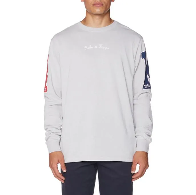 Robe Giovani Sera Longsleeve TShirt 8211 Grey Grey MenWomen Kappa TShirts