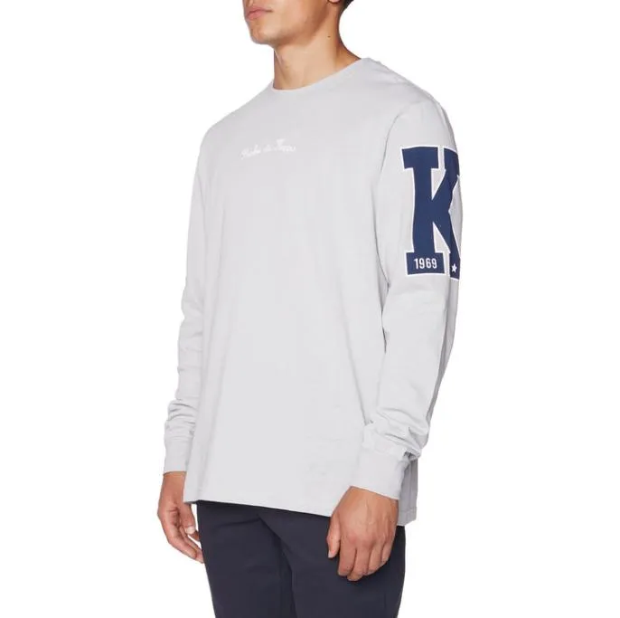 Robe Giovani Sera Longsleeve TShirt 8211 Grey Grey MenWomen Kappa TShirts