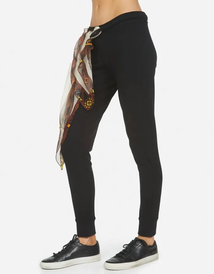 Rosario Scarf Black Women Lauren Moshi Long Sweatpants