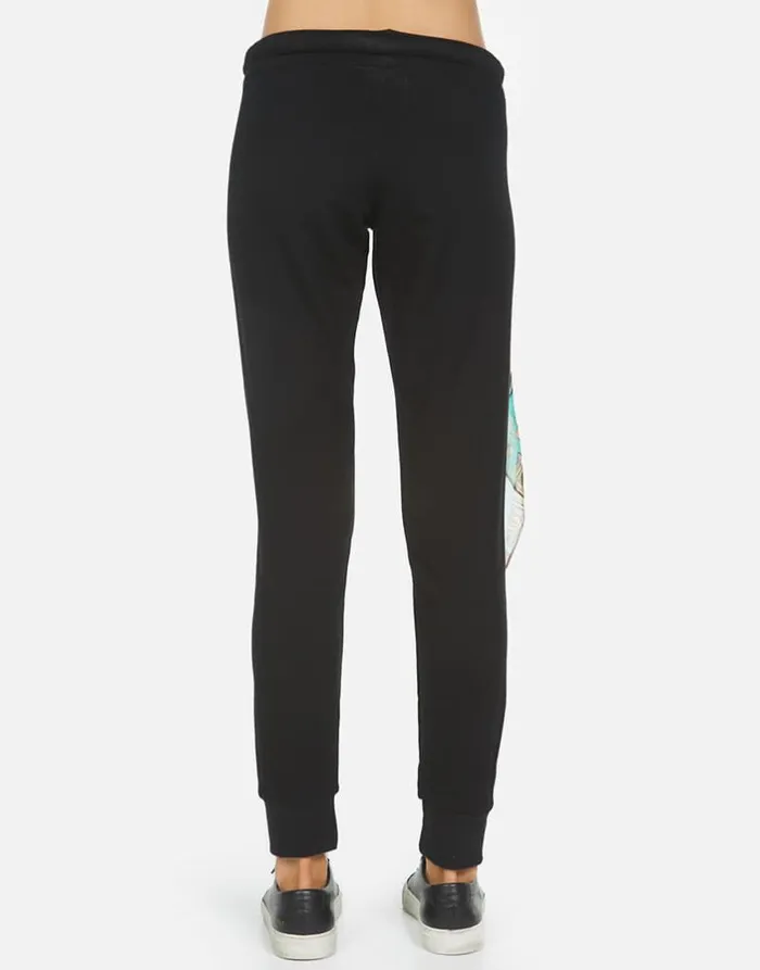 Rosario Scarf Black Women Lauren Moshi Long Sweatpants