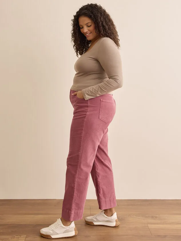 Rose Straight Leg Corduroy Jeans Rosebrown Women Altar039d State Bottoms