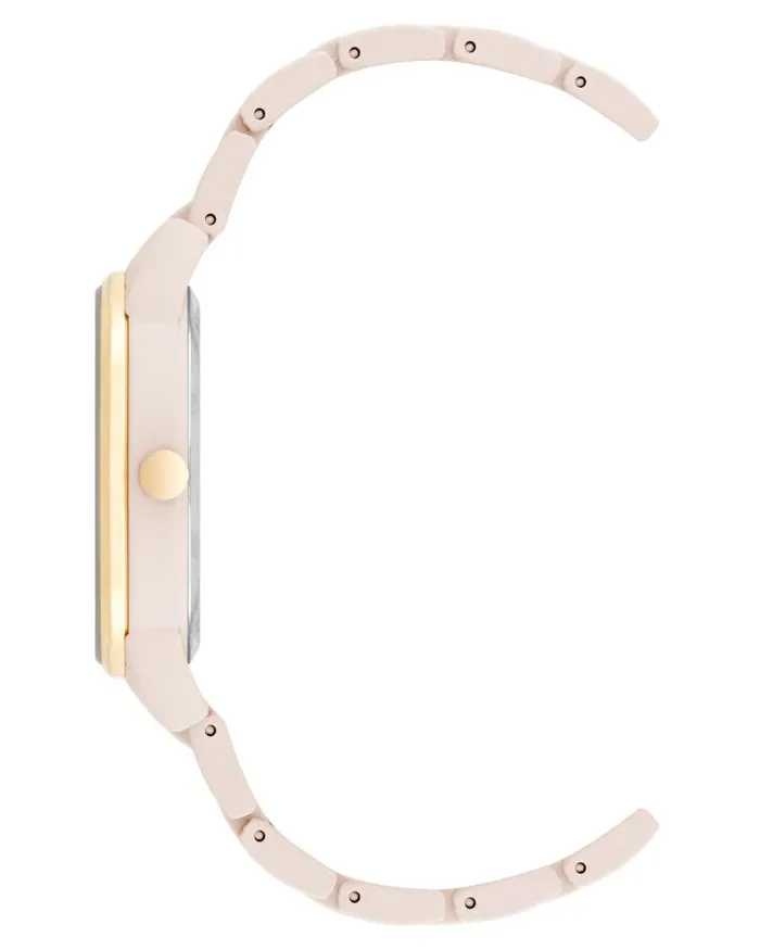 Rubberized Bracelet Watch Pink Women Nine West Straps Rubberized Bracelet Watch Pink Women Nine West Straps