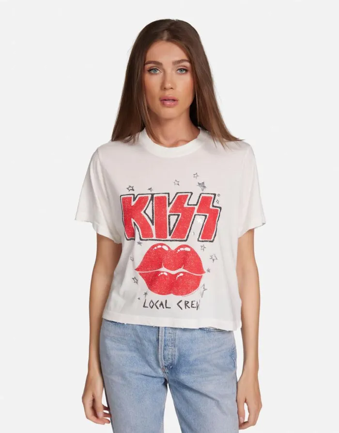 Rue KISS Local Crew Milk Women Lauren Moshi Short Sleeve