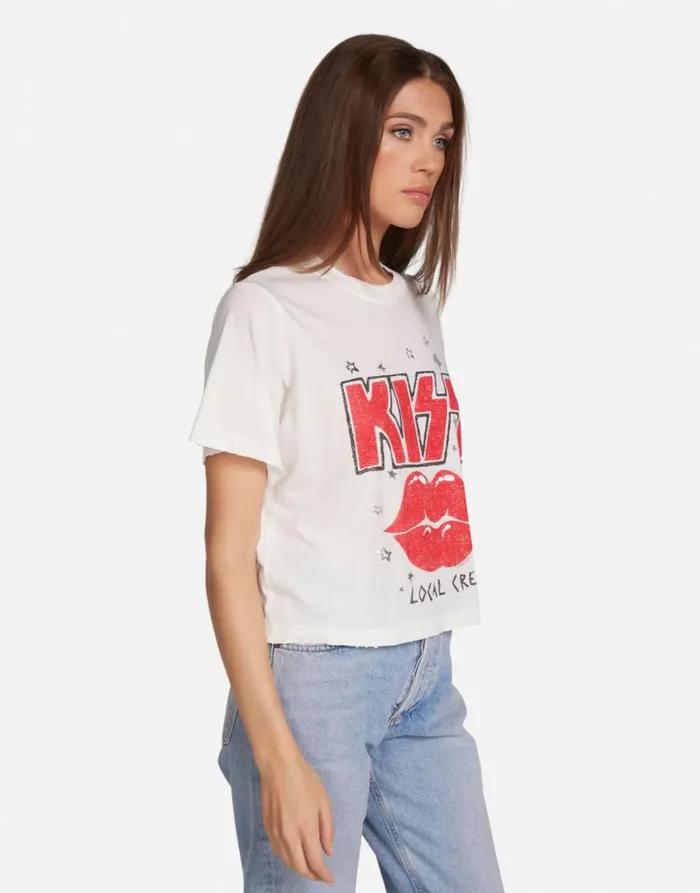 Rue KISS Local Crew Milk Women Lauren Moshi Short Sleeve