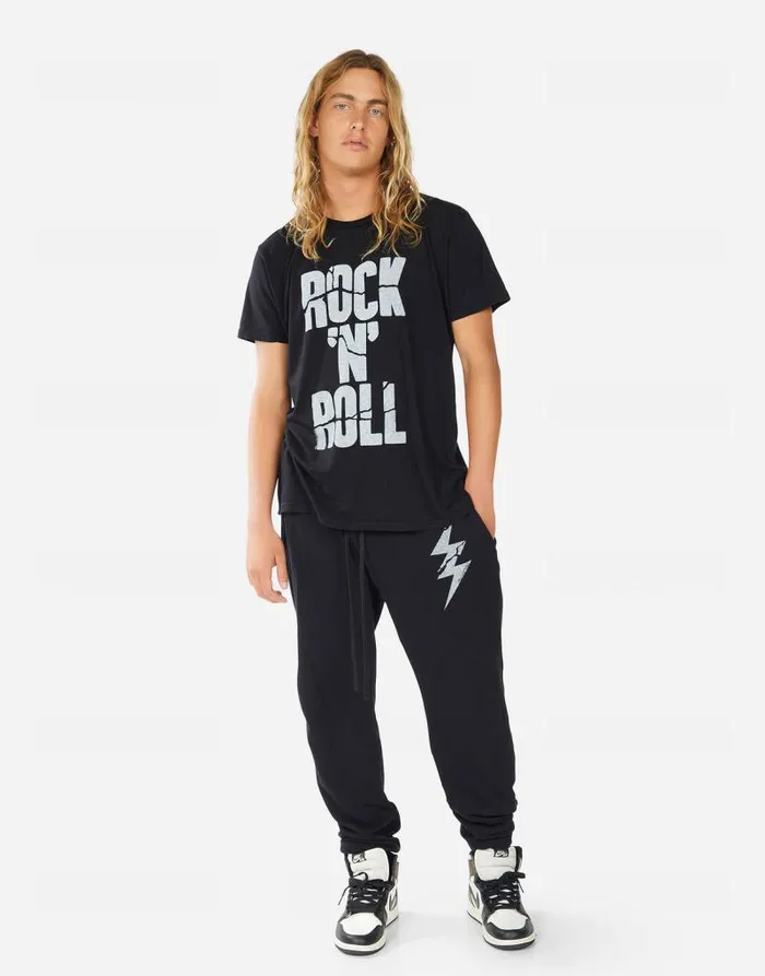 Sadler Cracked Rock 039N039 Roll Black Men Lauren Moshi Tees