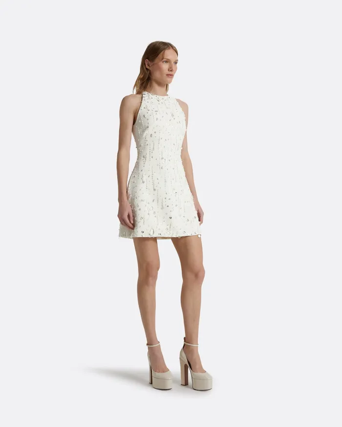 Safiyaa Dresses Women Rosmand Ivory Short Dress Ivory