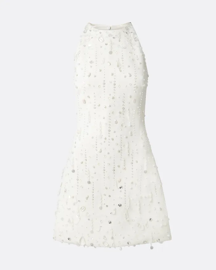 Safiyaa Dresses Women Rosmand Ivory Short Dress Ivory