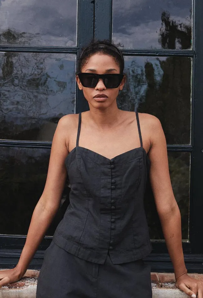 Sale Cortez Top Black Women Ciao Lucia Sleeveless Tops