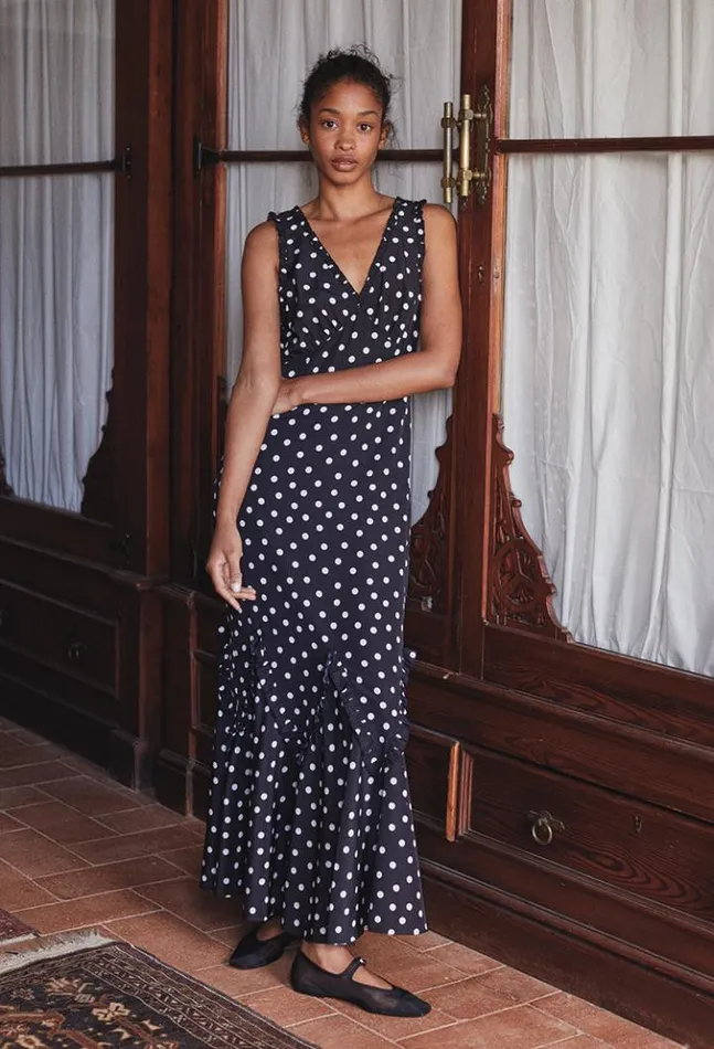 Sale Hedia Dress Polka Dot Women Ciao Lucia Long Dresses