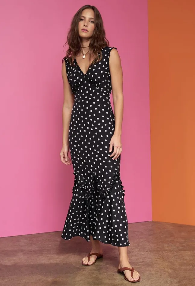 Sale Hedia Dress Polka Dot Women Ciao Lucia Long Dresses