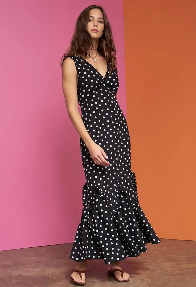 Sale Hedia Dress Polka Dot Women Ciao Lucia Long Dresses