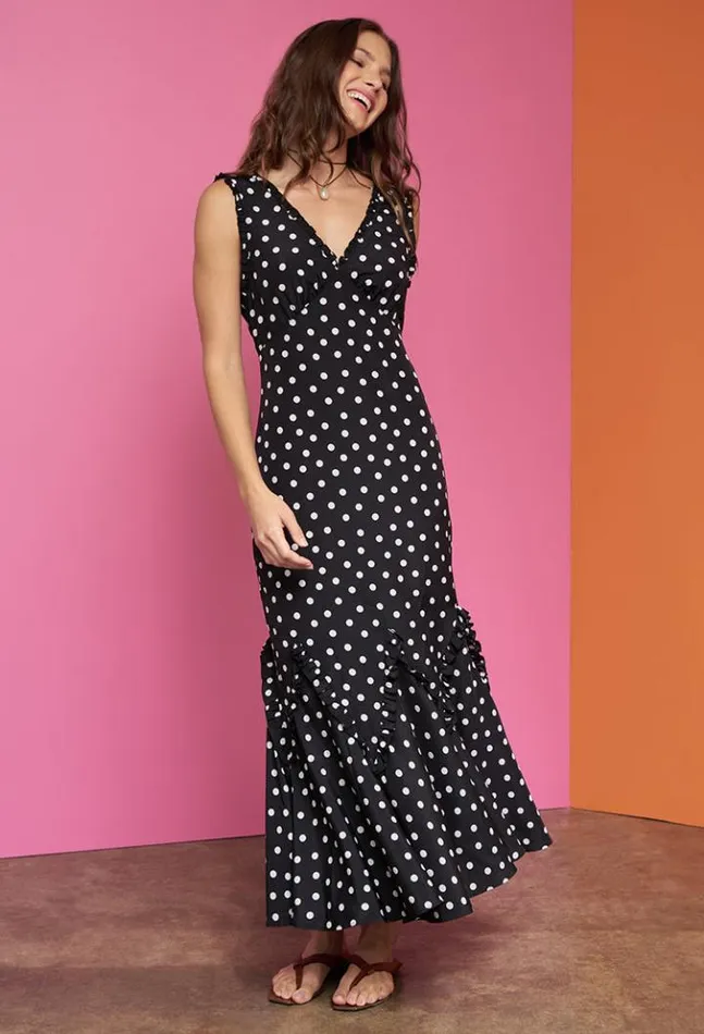 Sale Hedia Dress Polka Dot Women Ciao Lucia Long Dresses