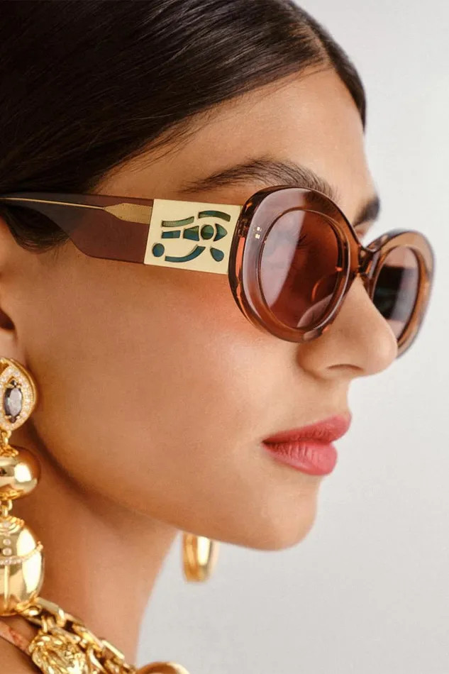 SAND STORM SUNGLASSES CARAMEL Caramel WomensMens Camilla Sunglasses