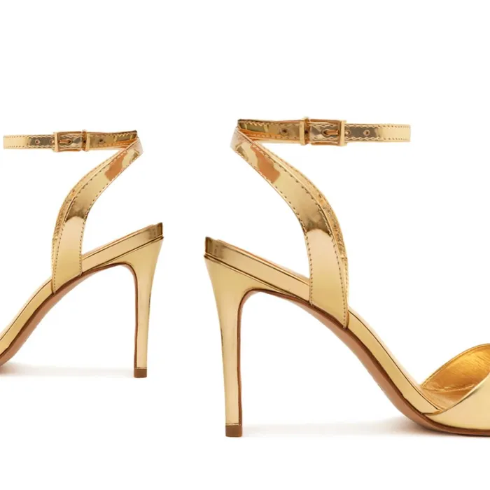 Sandals Hilda Specchio Sandal Gold Schutz Shoes Stiletto Heels