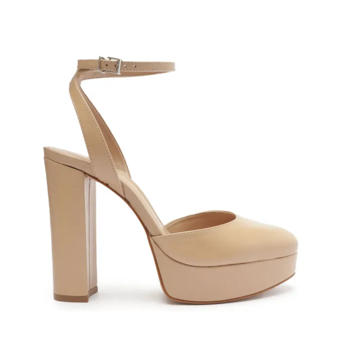 Sandals Josie Leather Pump True Beige Schutz Shoes Platforms