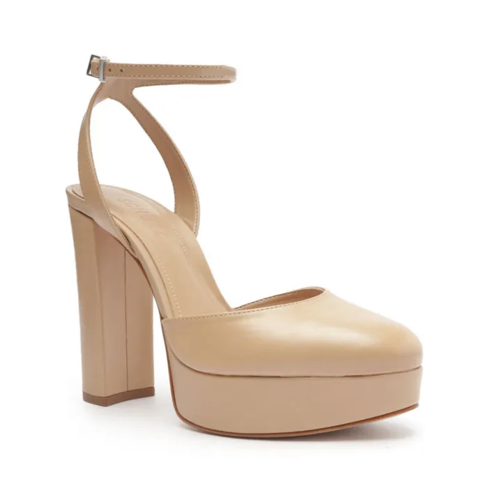 Sandals Josie Leather Pump True Beige Schutz Shoes Platforms
