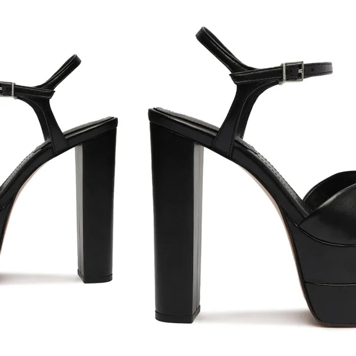 Sandals Keefa High Nappa Leather Sandal Black Schutz Shoes Platforms Sandals Keefa High Nappa Leather Sandal Black Schutz Shoes Platforms