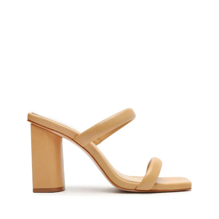 Sandals Ully Nappa Leather Sandal Light Beige Schutz Shoes Mule