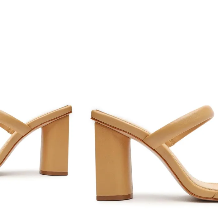 Sandals Ully Nappa Leather Sandal Light Beige Schutz Shoes Mule