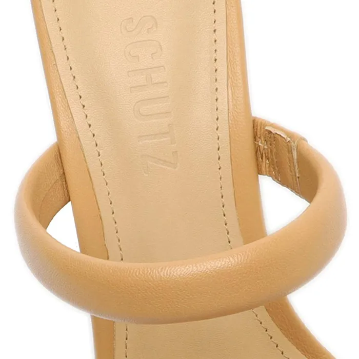 Sandals Ully Nappa Leather Sandal Light Beige Schutz Shoes Mule