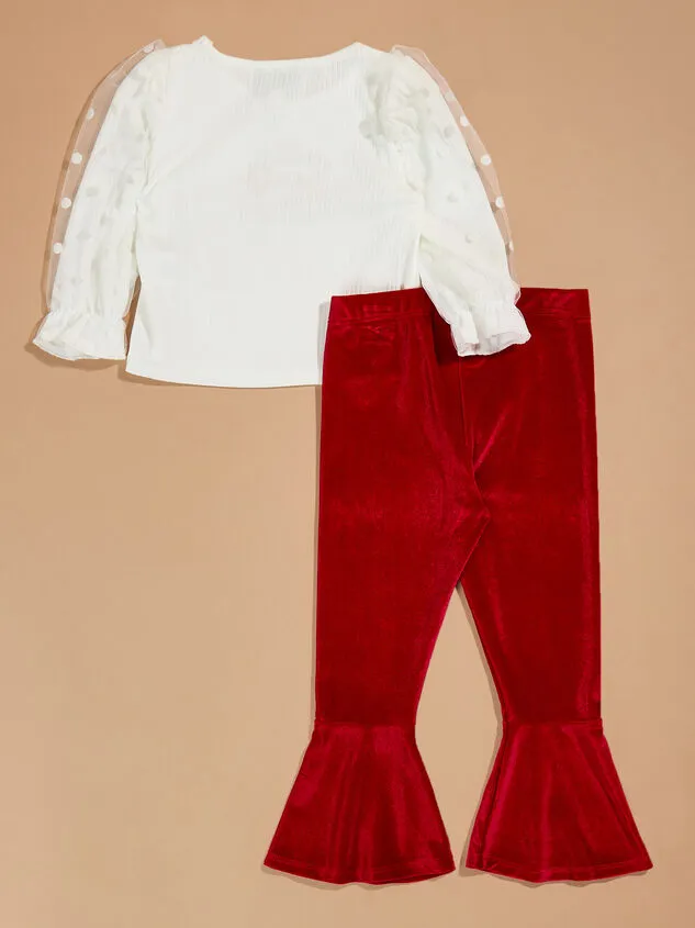 Santa Baby Top And Pants Set Red Girl Altar039d State Tops Santa Baby Top And Pants Set Red Girl Altar039d State Tops