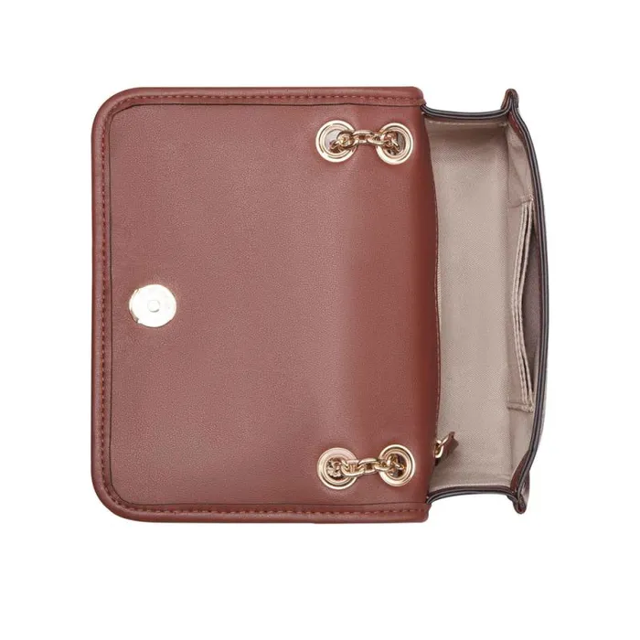 Saoirse Mini Cnvrtbl Xbdy Flap Beige Logomahogany Women Nine West Crossbody