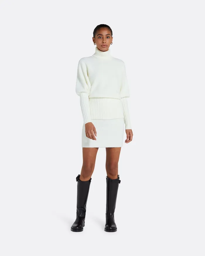Sara Ivory Knit Ivory Women Tops Safiyaa