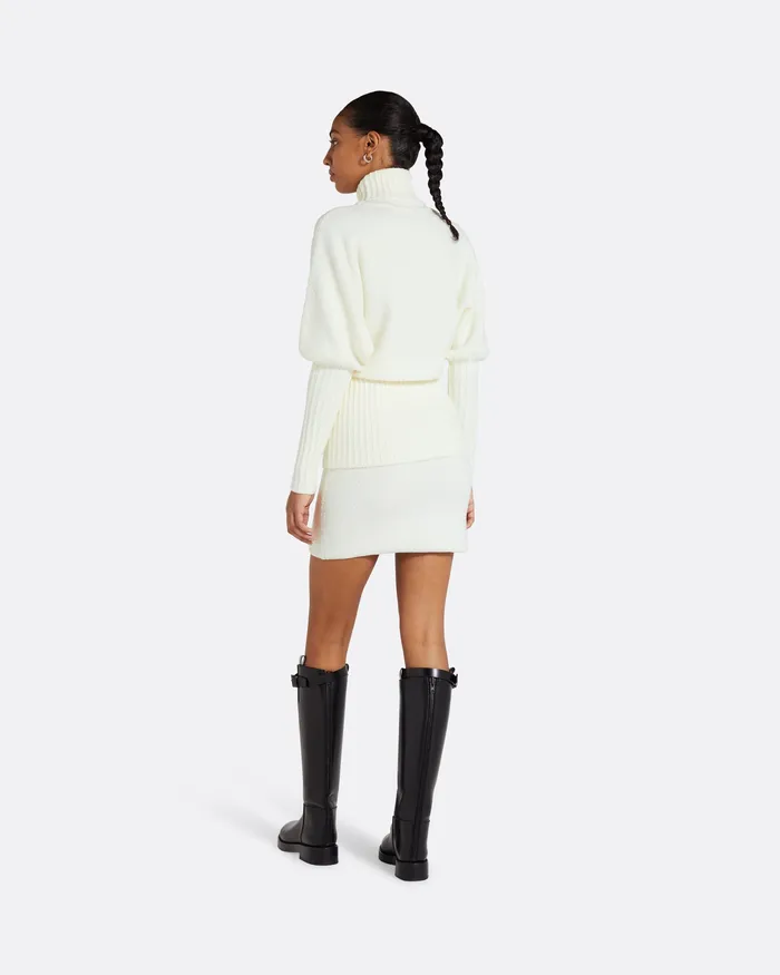 Sara Ivory Knit Ivory Women Tops Safiyaa