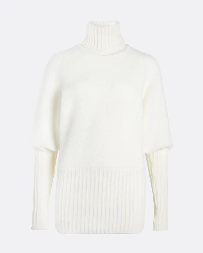 Sara Ivory Knit Ivory Women Tops Safiyaa