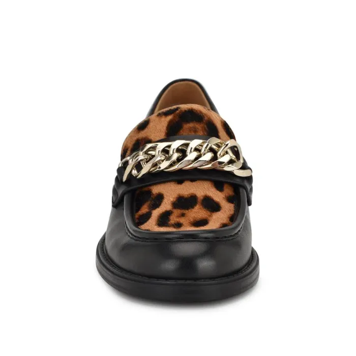 Sasah Tailored Loafer Blackleopard Women Nine West Flats Sasah Tailored Loafer Blackleopard Women Nine West Flats