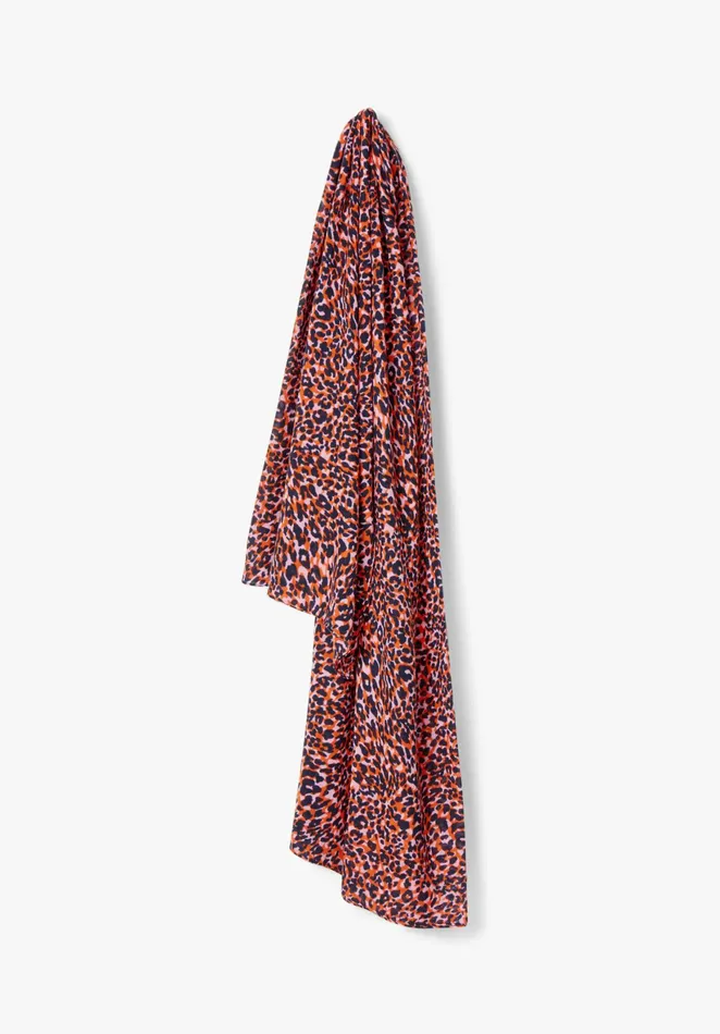 Scarves Women Hush Alor Leopard Scarf Orange Pink Leopard
