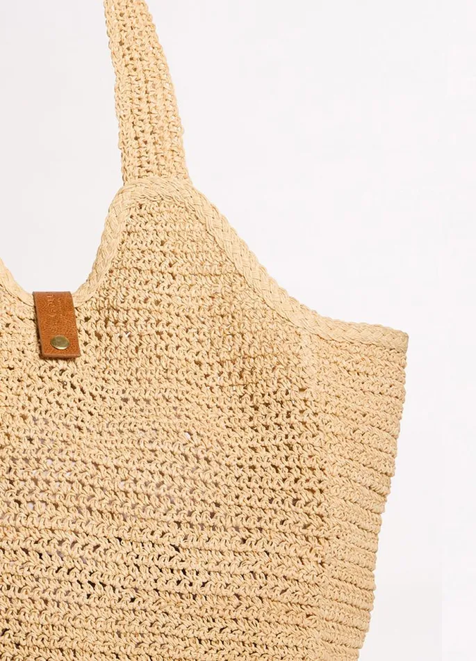 Seafolly Beach Bags Women Mirage Woven Tote Bag 8211 Natural