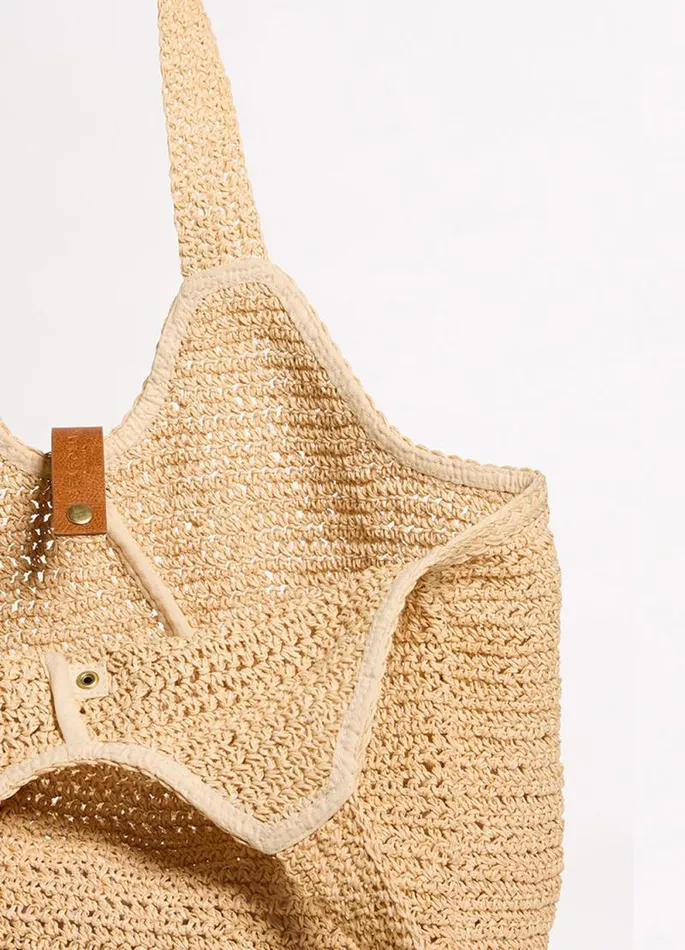 Seafolly Beach Bags Women Mirage Woven Tote Bag 8211 Natural