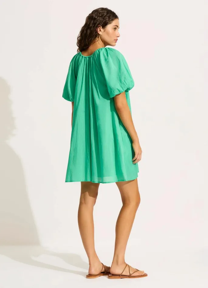 Seafolly Beach Dresses Women Mini Babydoll Dress 8211 Jade