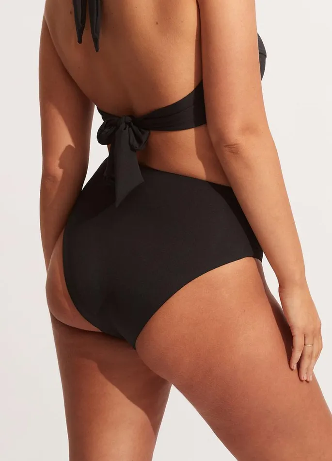 Seafolly High Waisted Women Seafolly Collective High Waist Wrap Front Pant 8211 Black