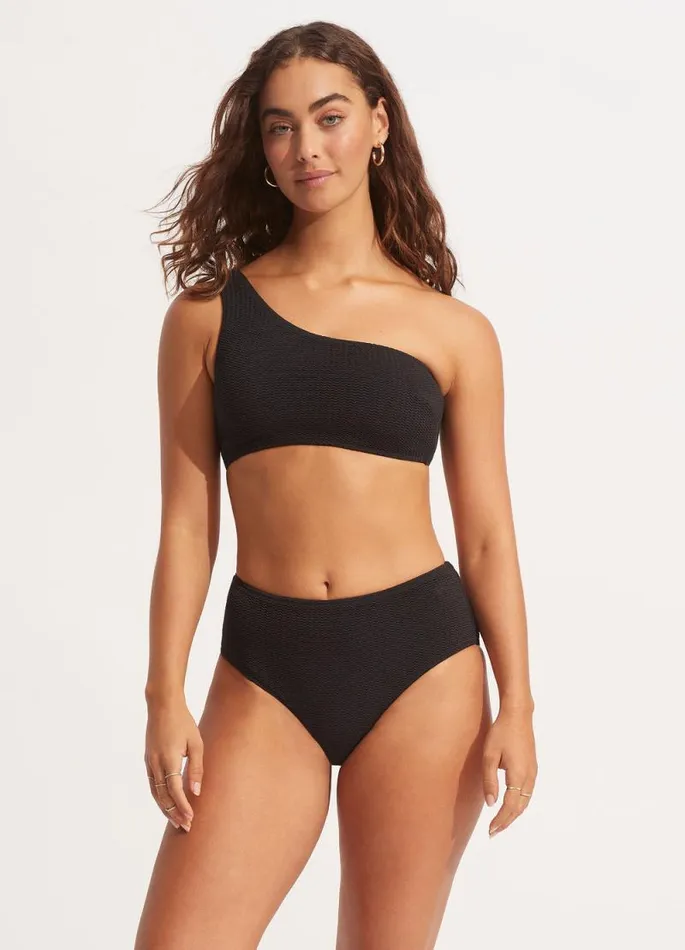Seafolly More Coverage Women Sea Dive Wide Side Retro 8211 Black