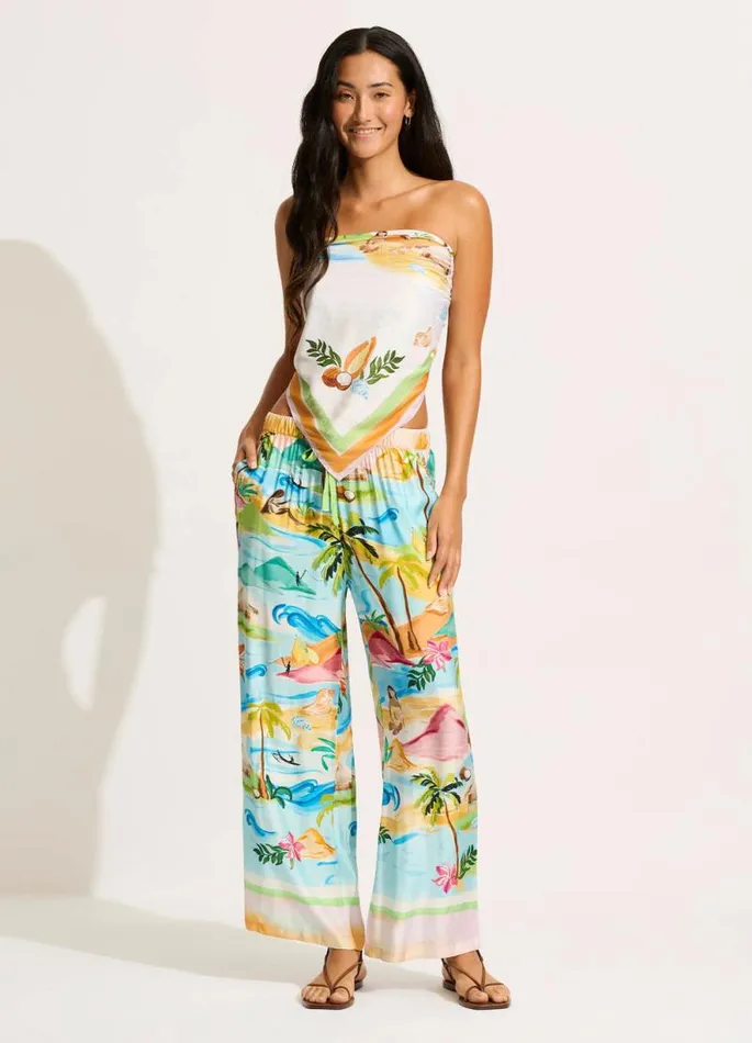 Seafolly Pants and Shorts Women South Pacific Pant 8211 Turquoise