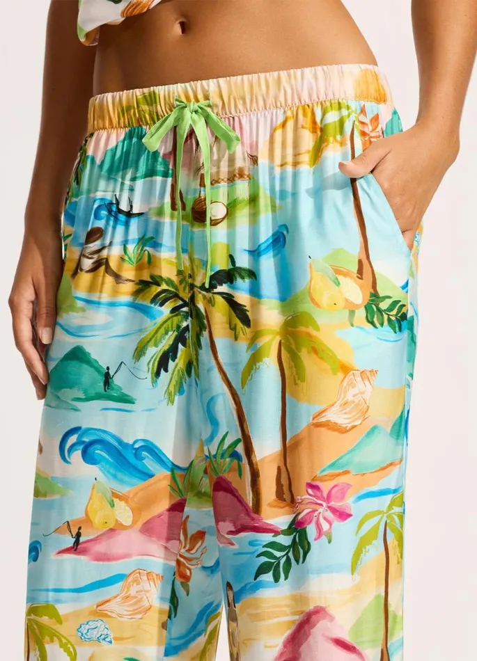 Seafolly Pants and Shorts Women South Pacific Pant 8211 Turquoise