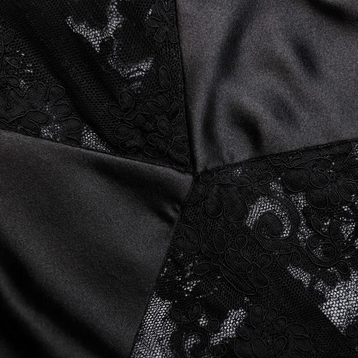 Self Portrait Dresses Women Black Lace Taffeta Maxi Dress