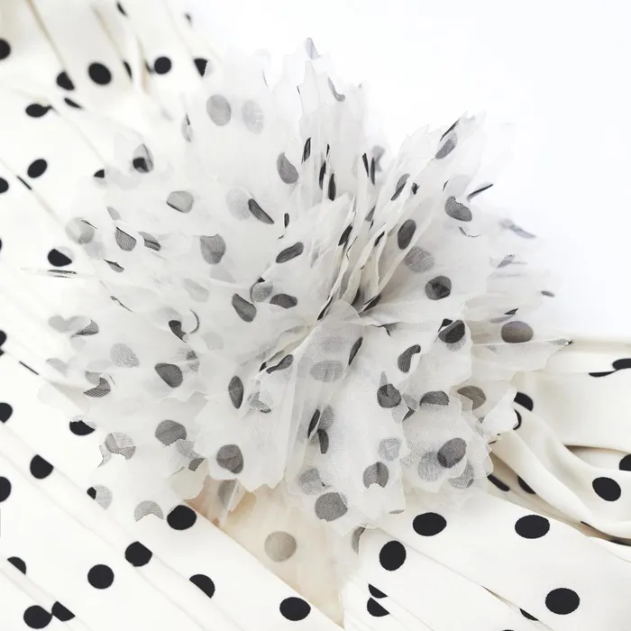 Self Portrait Dresses Women Cream Polka Dot Tiered Midi Dress