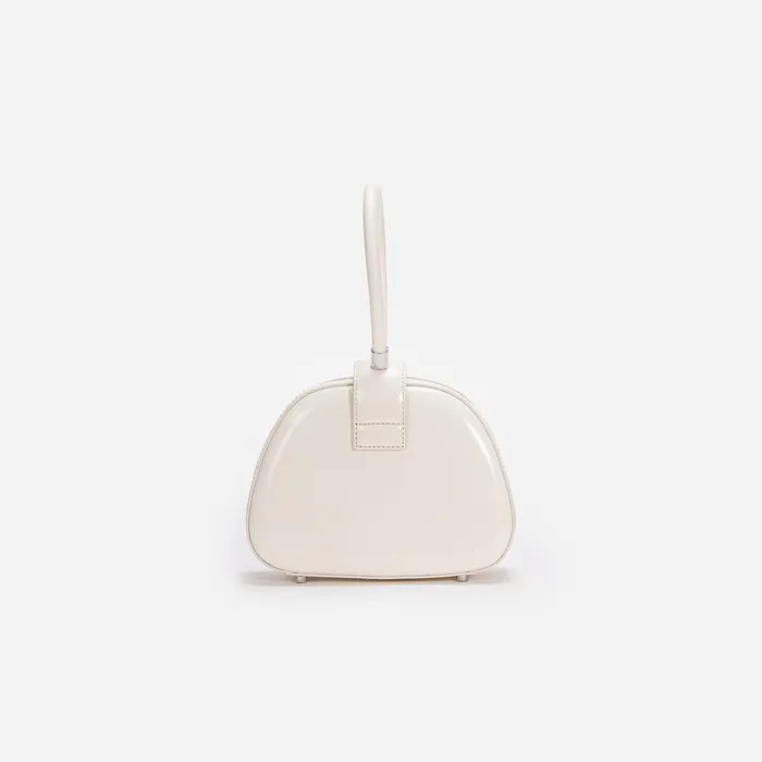Self Portrait Handbags Women Cream Leather Top Handle Mini Bag Cream