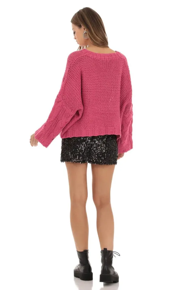 Sequin Slit Skirt Black Women LUCY IN THE SKY Skirts Sequin Slit Skirt Black Women LUCY IN THE SKY Skirts