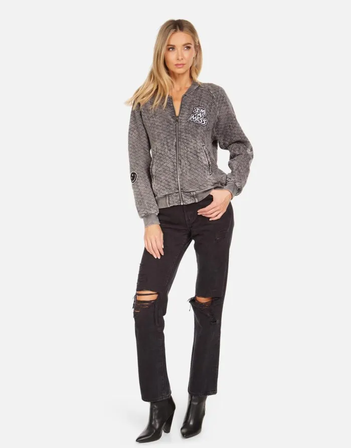 Sherine X Crystal Tiger Peace Black Mineral Women Lauren Moshi Jackets