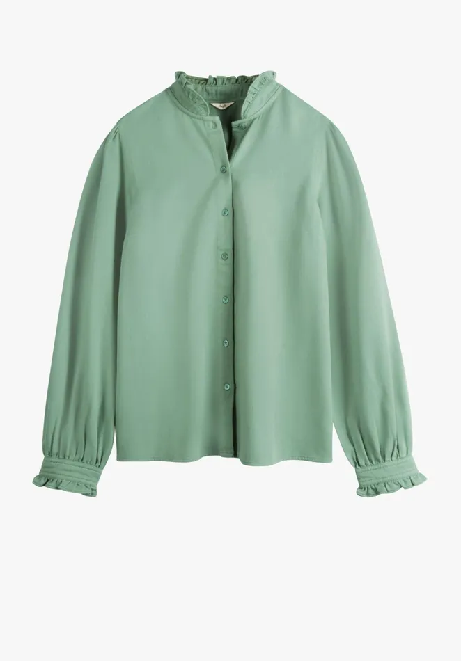 Shirts and Blouses Women Hush Viola Frilled Shirt Khaki