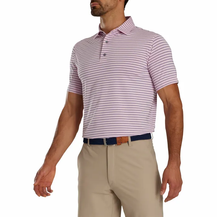 Shirts FootJoy Men Athletic Fit Classic Stripe Self Collar