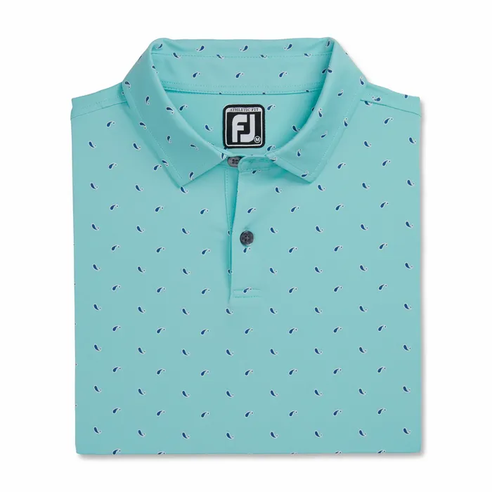 Shirts FootJoy Men Athletic Fit Paisley Lisle