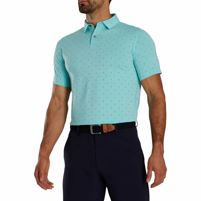 Shirts FootJoy Men Athletic Fit Paisley Lisle