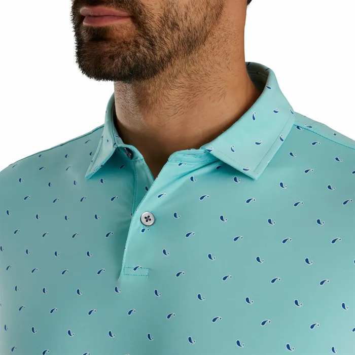 Shirts FootJoy Men Athletic Fit Paisley Lisle