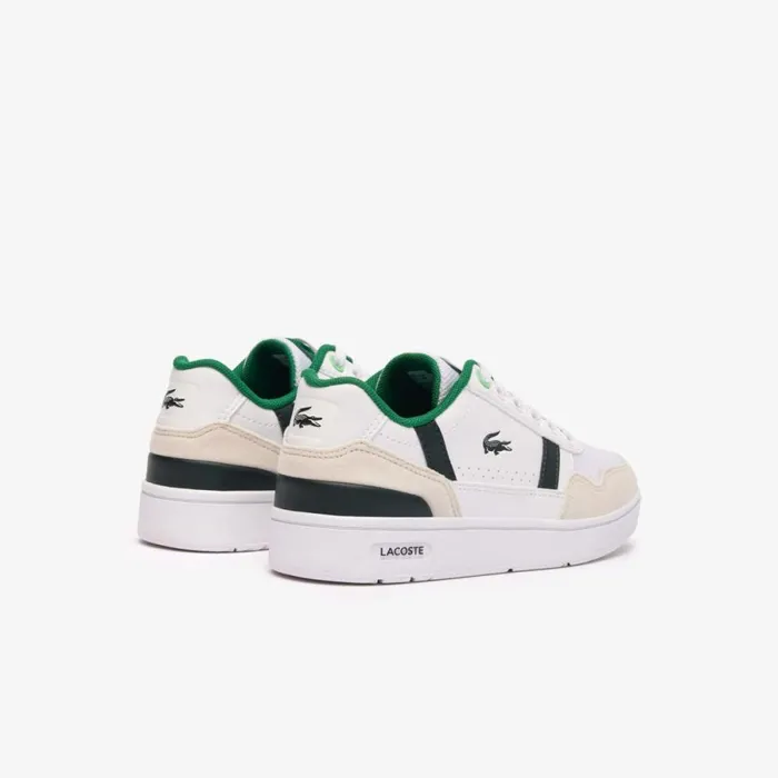 Shoes and Accessories Kids Lacoste Children039s TClip Sneakers Whitegreen 082